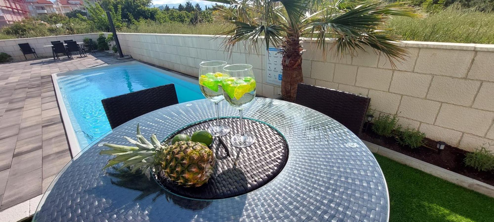 Apartmani Anastasia With Pool, Novalja Kültér fotó